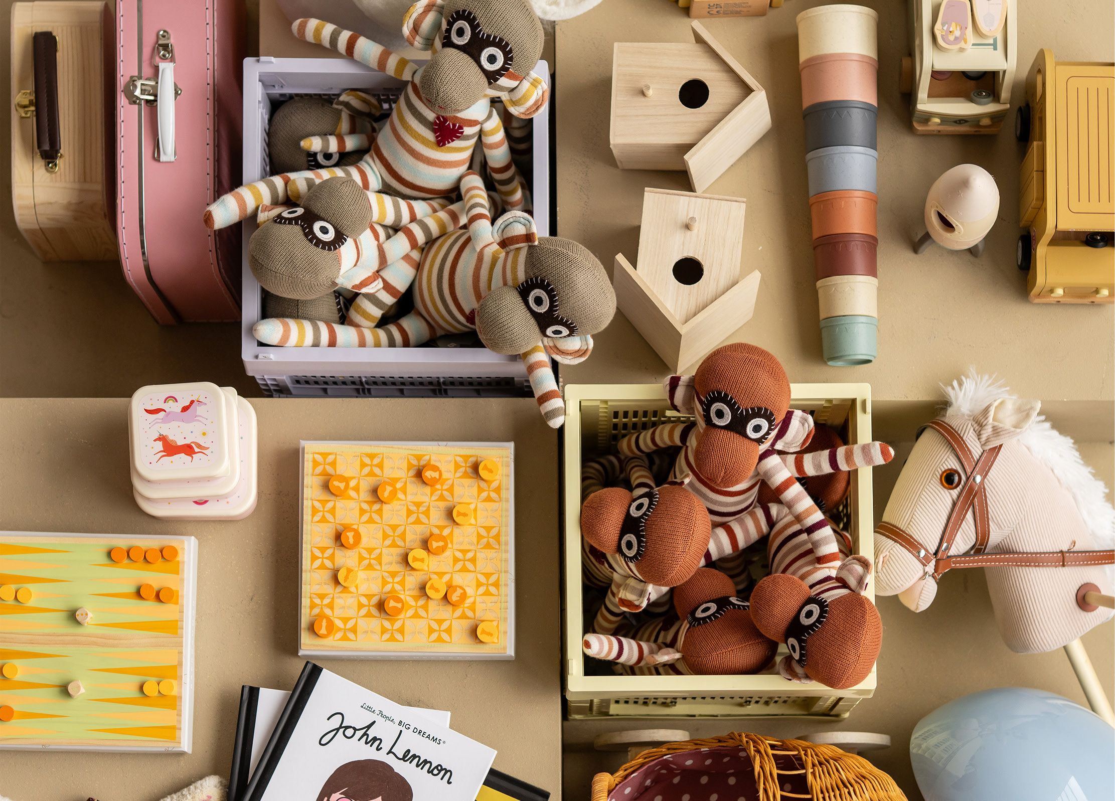 Cadeauitems voor kids met speelgoed en aapjes