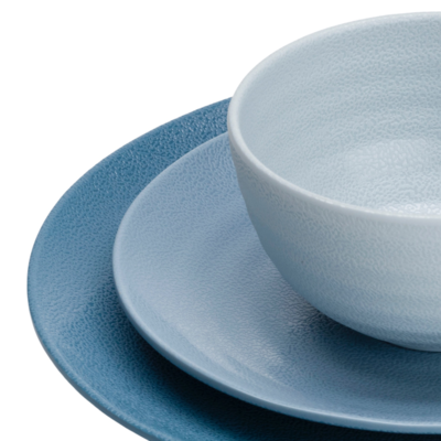 Flamefield Shades of Blue serviesset – 12-delig melamine