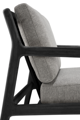 Ethnicraft - Outdoor - Teak Jack loungestoel - zwart