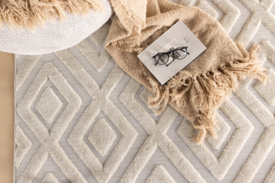 Huria Vloerkleed 290x200cm - Wit