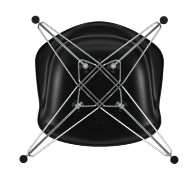 Vitra stoel Eames DAR chroom onderstel