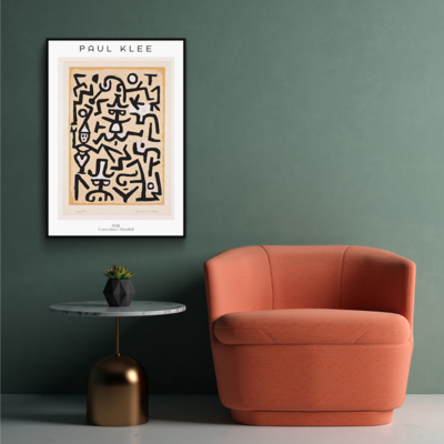 Walljar poster ingelijst - Paul Klee - Comedians