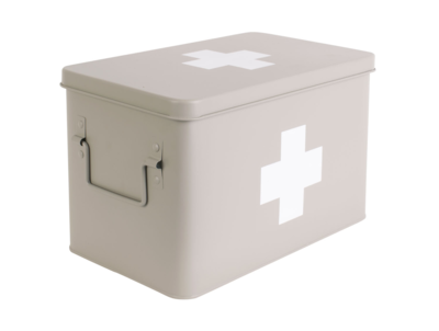 EHBO doos large metal matt