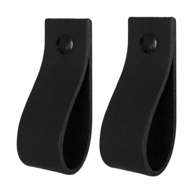 Leren handgrepen set van 2 - maat M