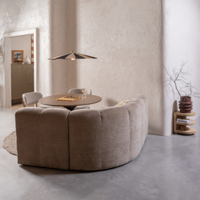 Mojo Eetbankje met rugleuning - Donkerzand