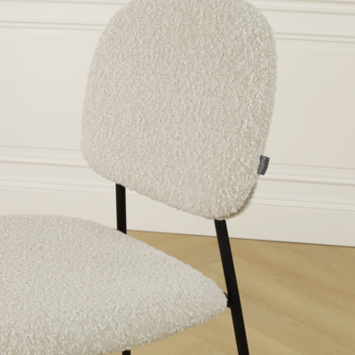 Eetkamerstoel Jasmijn - zwart onderstel