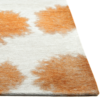 Paintball oranje structuurpatroon hedendaags abstract vloerkleed