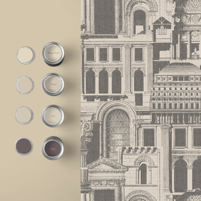 Graham &amp; Brown  vliesbehang  Quarters Sepia