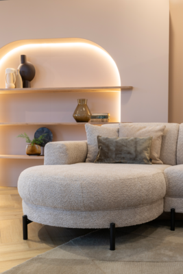 JaxxChoice hoekbank Liva beige