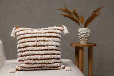 Haka Kussenhoes 45x45cm - Bruin