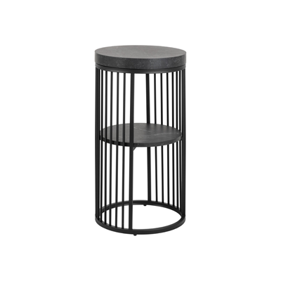 Bijzettafel Clune - ø35 cm- Zwart