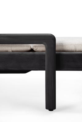 Ethnicraft - Outdoor - Teak Jack adjustable lounger - zwart