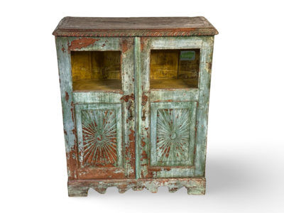 Glaskast 2deur uniek