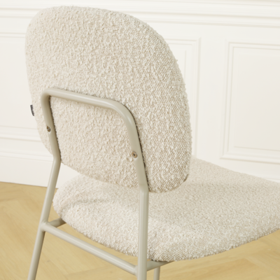 Eetkamerstoel Jasmijn - grijsbeige onderstel