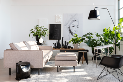 Loods 5 Design 4-zitsbank Slimm Stof Outside