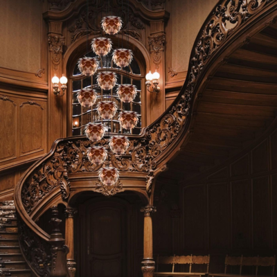 Hanglamp Silvia Ø32 cm koordset zwart