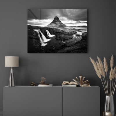 Walljar acrylglas schilderij - Iceland Waterfall