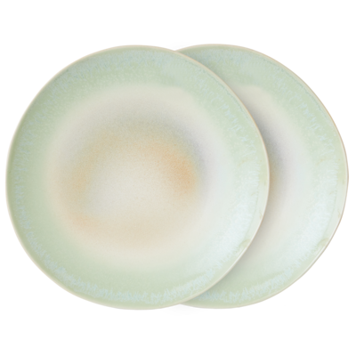 HKliving Dinner Plates - 70's Ceramics