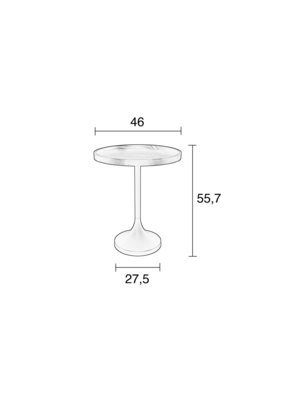 Zuiver Jason Bijzettafel