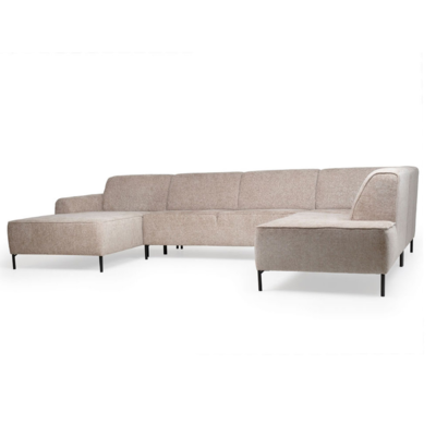 JaxxChoice hoekbank U-model Lotta bruin