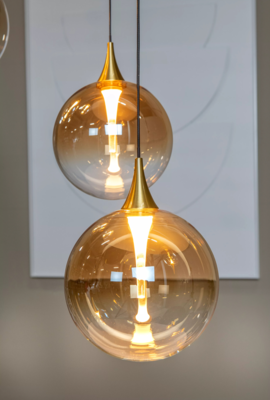 Hanglamp Gisela 5-Lichts – Amber