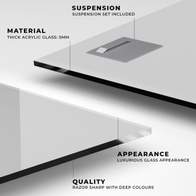 Walljar acrylglas schilderij - Pyramids of Egypt