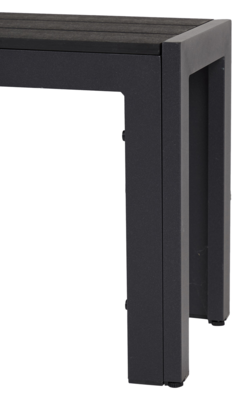 Tuinbank Dylan zwart - 132 x 30 cm