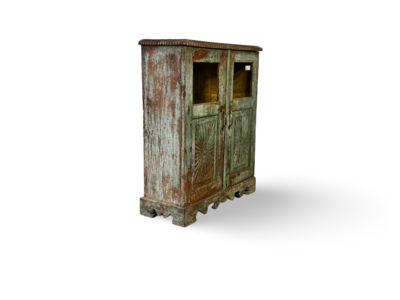 Glaskast 2deur uniek