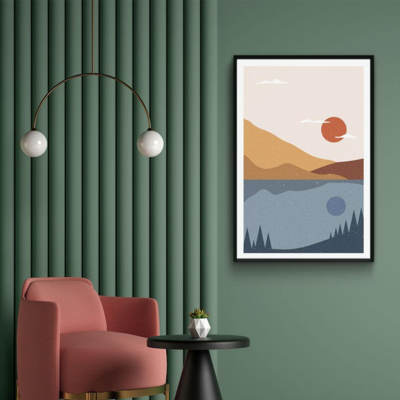 Walljar poster ingelijst - Desert Waters