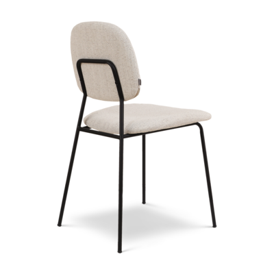 Eetkamerstoel Jasmijn - zwart onderstel