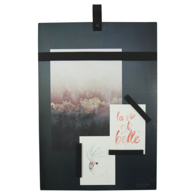 Magneetbord met magneetstrips