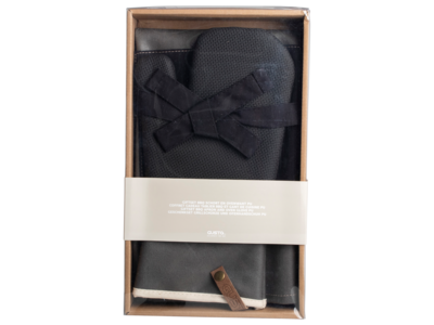 Giftset BBQ schort en ovenwant PU