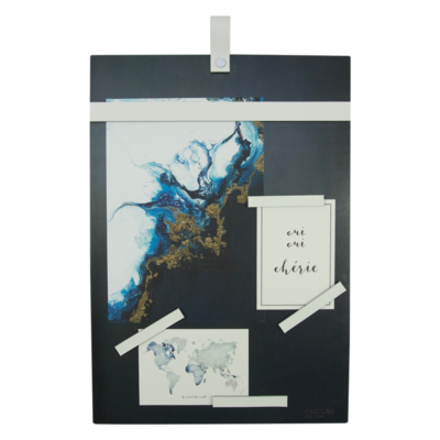 Magneetbord met magneetstrips