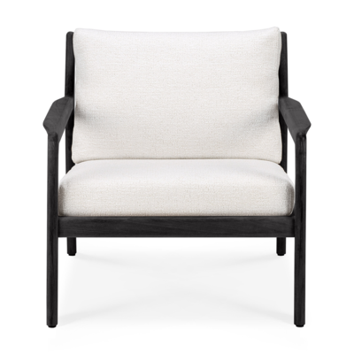 Ethnicraft - Outdoor - Teak Jack loungestoel - zwart