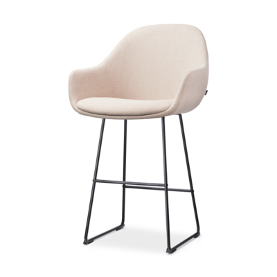 Barkruk Nino-Mae zwart onderstel - 65 cm