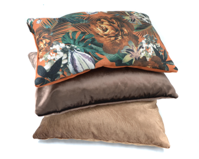 Kussen linnenlook Flower Leaves