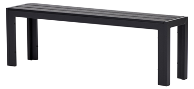 Tuinbank Dylan zwart - 132 x 30 cm