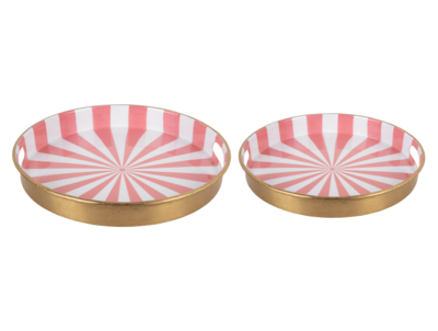 Set van 2 serveerschalen Candy Swirl