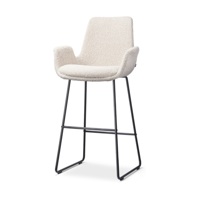 Barkruk Nino-Eef zwart onderstel