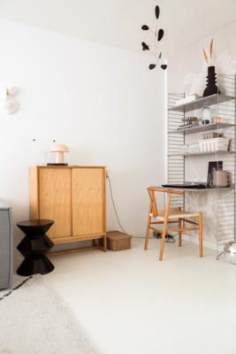 Wandkast Scandinavisch Midcentury hout