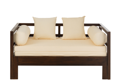 Slaapbank Carry Donkerbruin/Beige