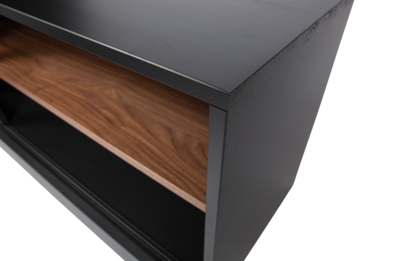 James tv-meubel noten/zwart [fsc]