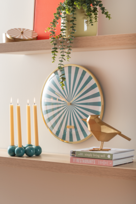 Wandklok Candy Swirl Dome