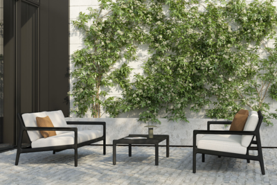 Ethnicraft - Outdoor - Teak Jack sofa 180cm - zwart