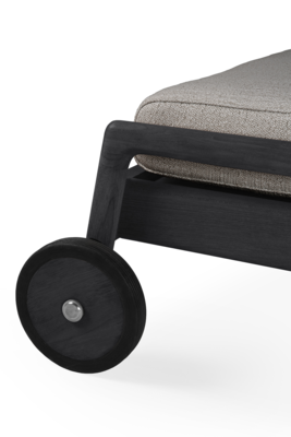 Ethnicraft - Outdoor - Teak Jack adjustable lounger - zwart