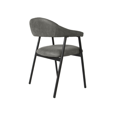 Eetkamerstoel Allure Macy-micro suède-set van 2