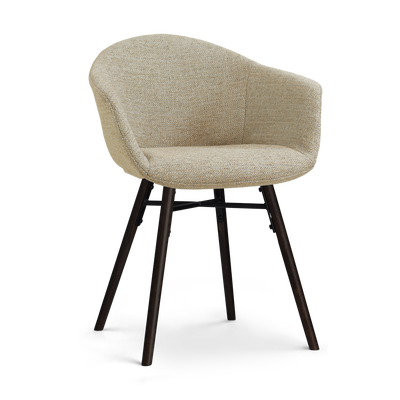 Eetkamerstoel Nena-Otis - zwart houten onderstel