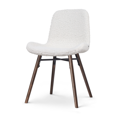 Eetkamerstoel Nena-Fé walnoot houten onderstel