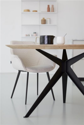 Loods 5 eettafel Grayson groove naturel