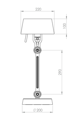 Tonone tafellamp Bolt small